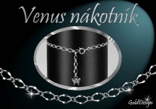 Venus - nákotník rhodium